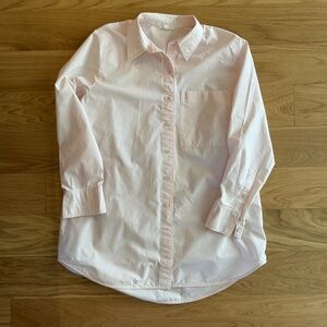 Pale Pink Oversized Shirt - Size 10